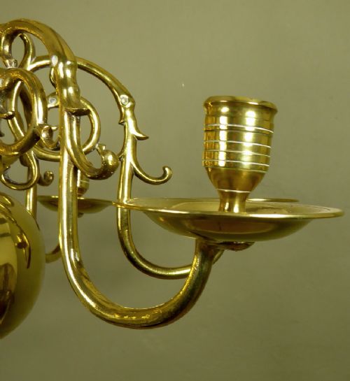 fig 1. 19TH C BRASS HANGING LIGHT