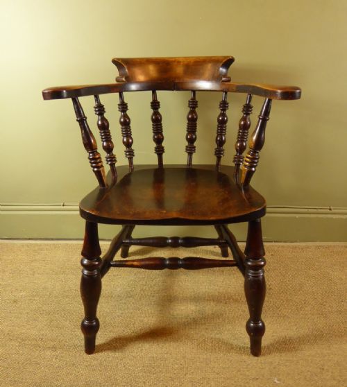 19th C Smokers Bow Chair