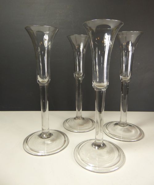 Tall 18th C Wine Glasses