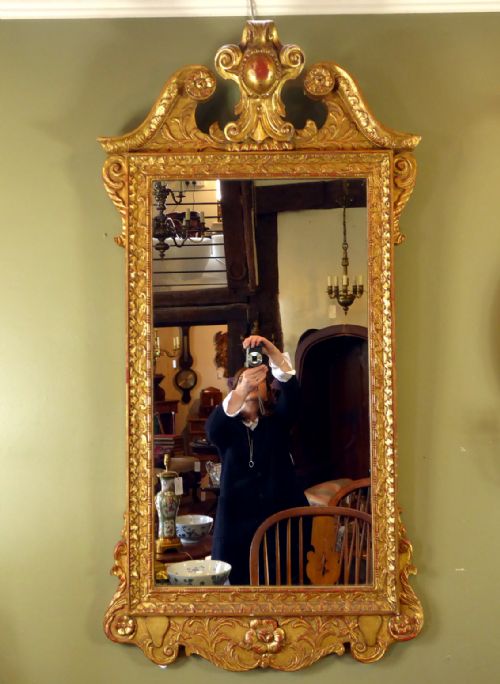19th C Gilt Mirror