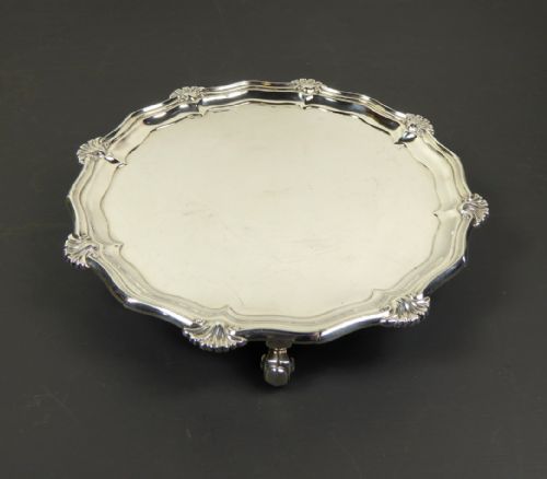 Silver Salver Card Tray