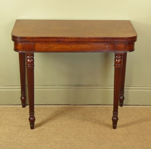19th C Mahogany Card Table