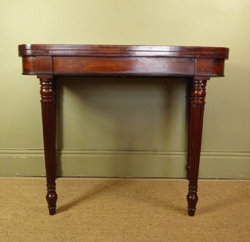 fig 1. 19TH C MAHOGANY CARD TABLE