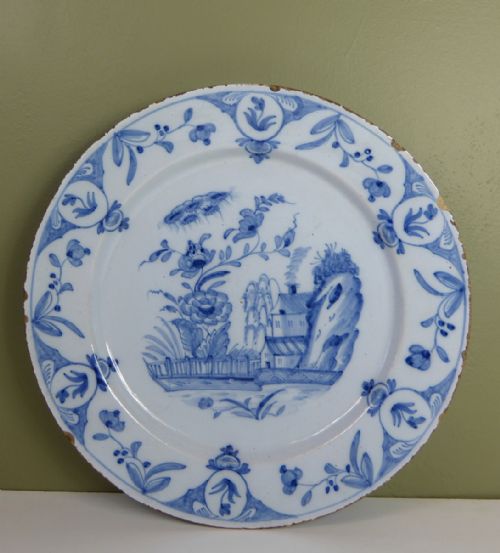 18th C Delft Charger