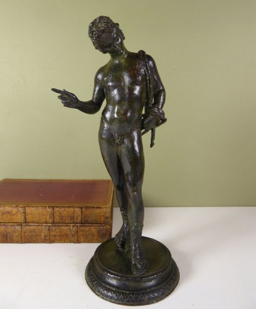 19th C Bronze of Narcissus