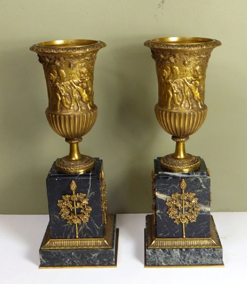 Pair of 19th C Vases
