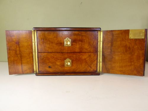 19th C Pollard Humidor Table Cabinet