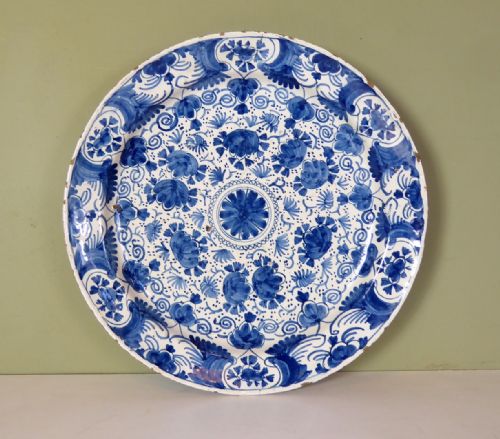 18th C Delft Charger
