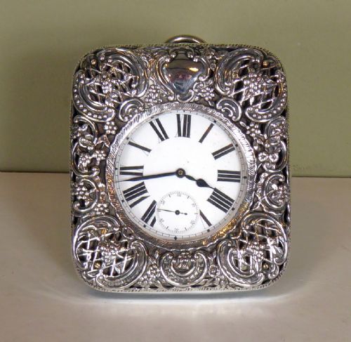 A Silver Cased Goliath Watch