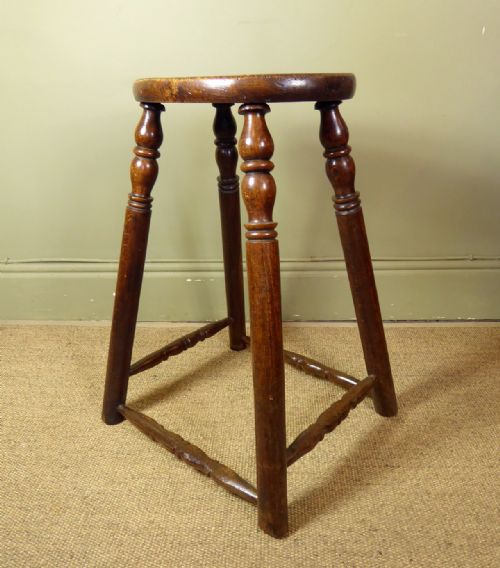19th C High Stool