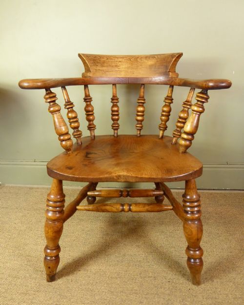 19th C Smokers Bow Chair