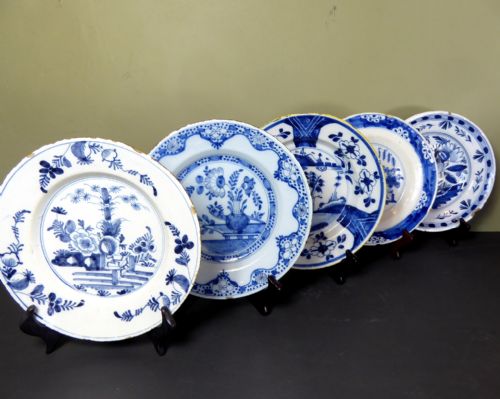 Selection of 18th C Delft Plates