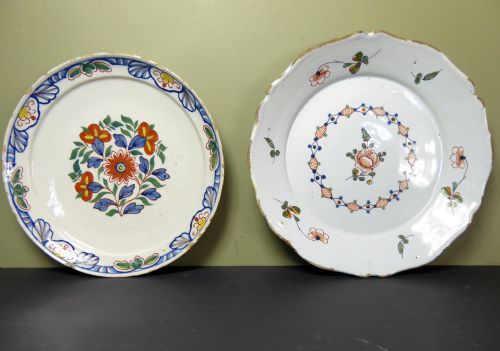 18th C Tin Glaze Plates