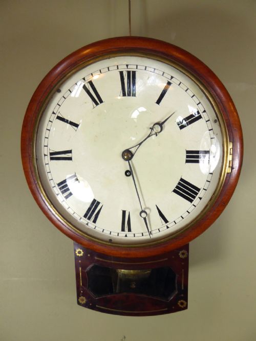 19th C Fusee Wall Clock