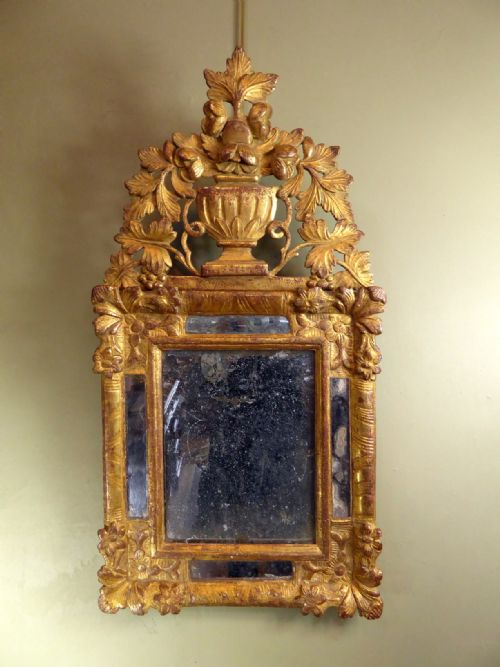 Small 18th C Gilt Mirror