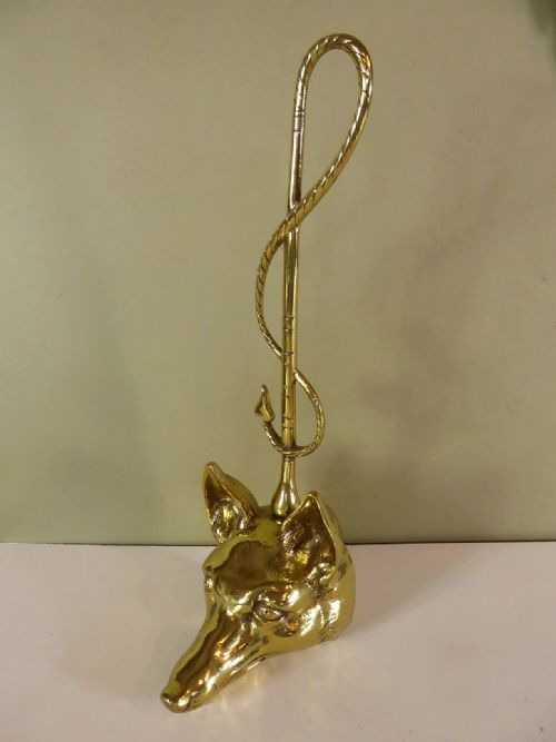 A 19thc Brass Door Porter