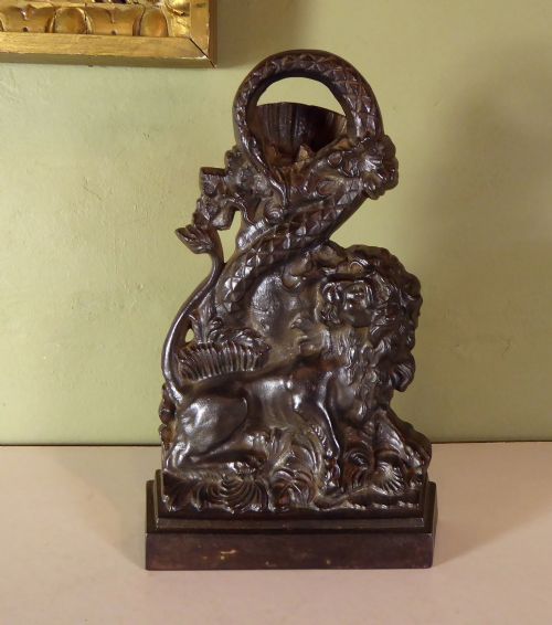 Cast Iron Lion Door Porter