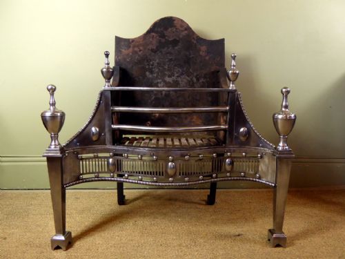 19th C Steel Fire Basket