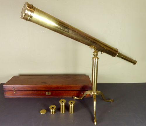 19th C Brass Telescope by Harris of London