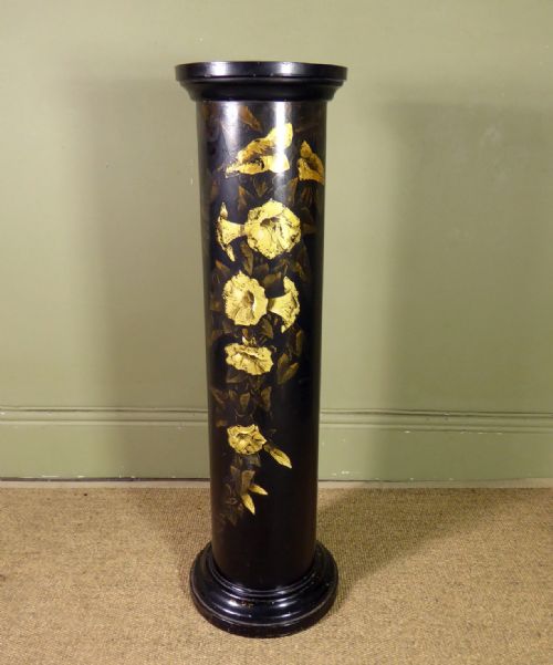 19th C Tole Pedestal