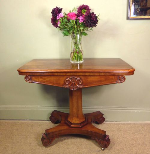 William IV Mahogany Card Table