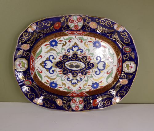 19th C Ironstone Meat Plate by Ashworth Bros.