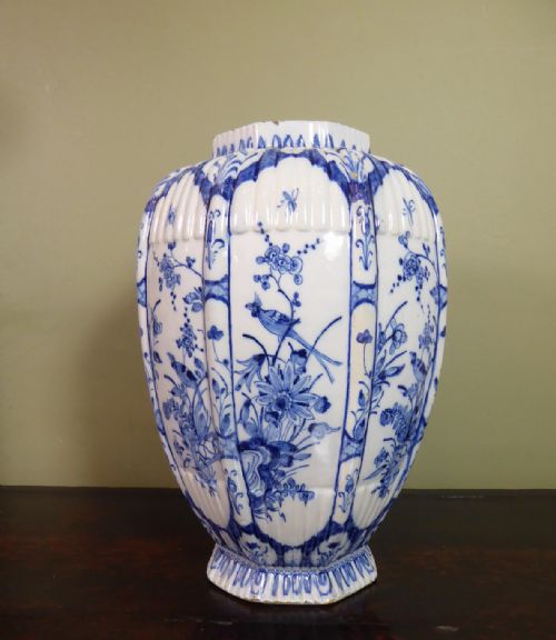 18th C Delft Vase