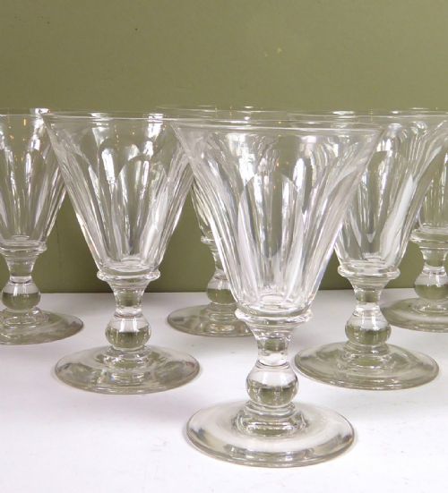 A Set of Six Wine Glasses