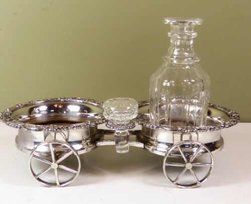 Silver Plated Decanter Carriage