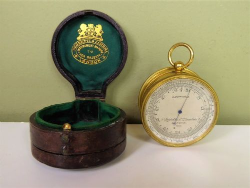 A 19thc. Pocket Barometer and Compass