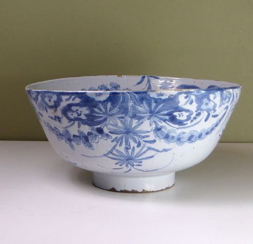 Large 18th C Delft Bowl