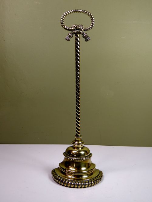 Large 19th C Brass Door Stop