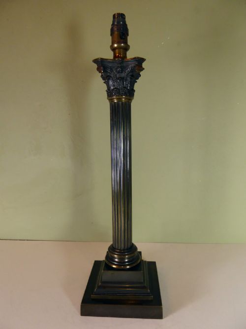 Large 18th C Brass Lamp