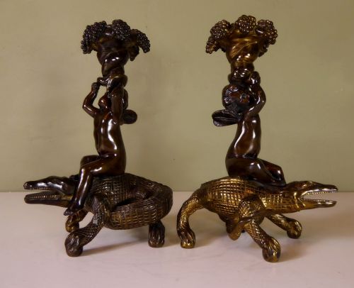 Pair of Regency Candlesticks