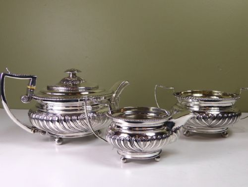 W Bateman Silver Tea Service 1823