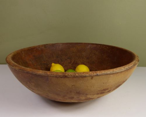 19th C Sycamore Dairy Bowl