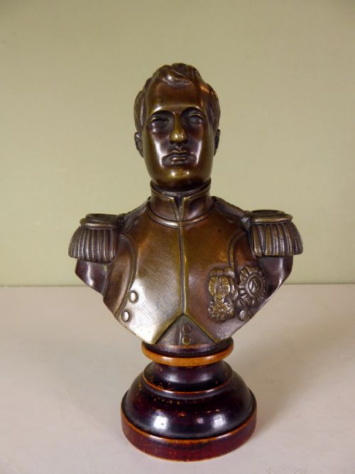 19th C Bronze Bust of Napoleon