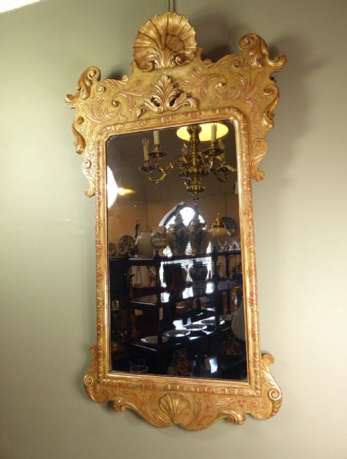 19th C Gilt Wall Mirror