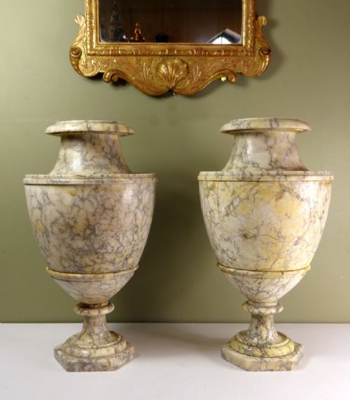 Pair of 19th C Classical Vases