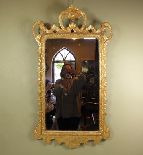 18th C Gilt Wood Mirror