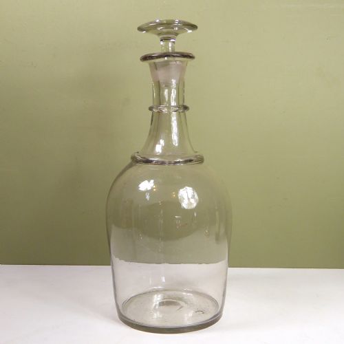 Very Large 19th C Glass Decanter