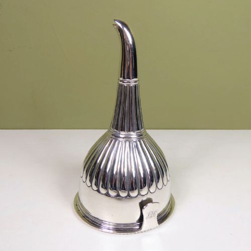 fig 1. A SILVER WINE FUNNEL