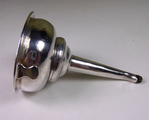 A George III Silver Wine Funnel