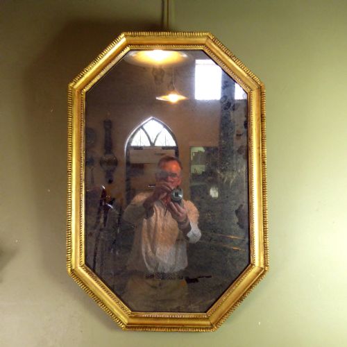 Large Octagonal Gilt Wall Mirror