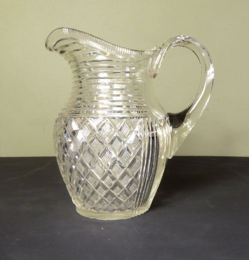 Regency Cut Glass Jug