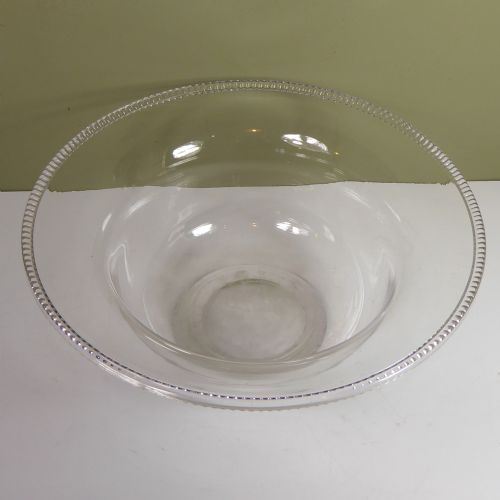 LARGE 19TH C GLASS BOWL JUG - ADDITIONAL PHOTO 2
