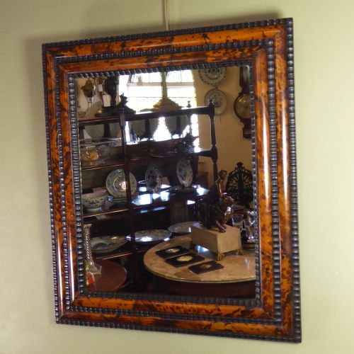 19th C Tortoiseshell Mirror