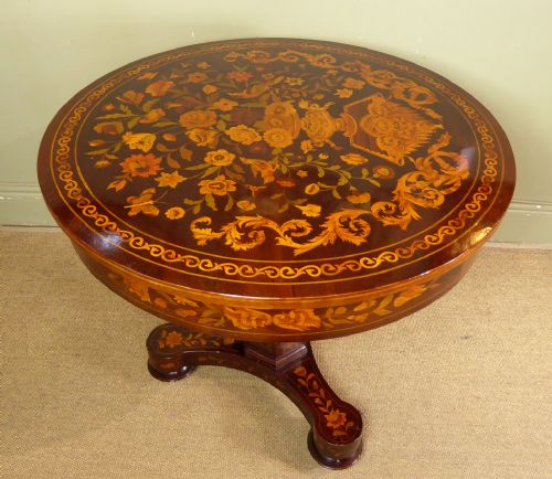 fig 1. A 19th C. Marquetry Table