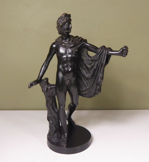 Early 19th C Bronze Figure of Apollo Belvedere