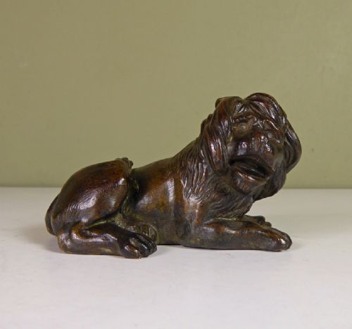 18th C Bronze Lion